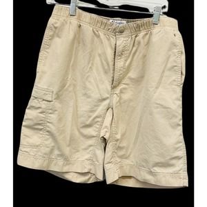 Columbia Khaki Cargo Hiking Shorts 30” Small Canvas 5 Pockets Hiking Beach